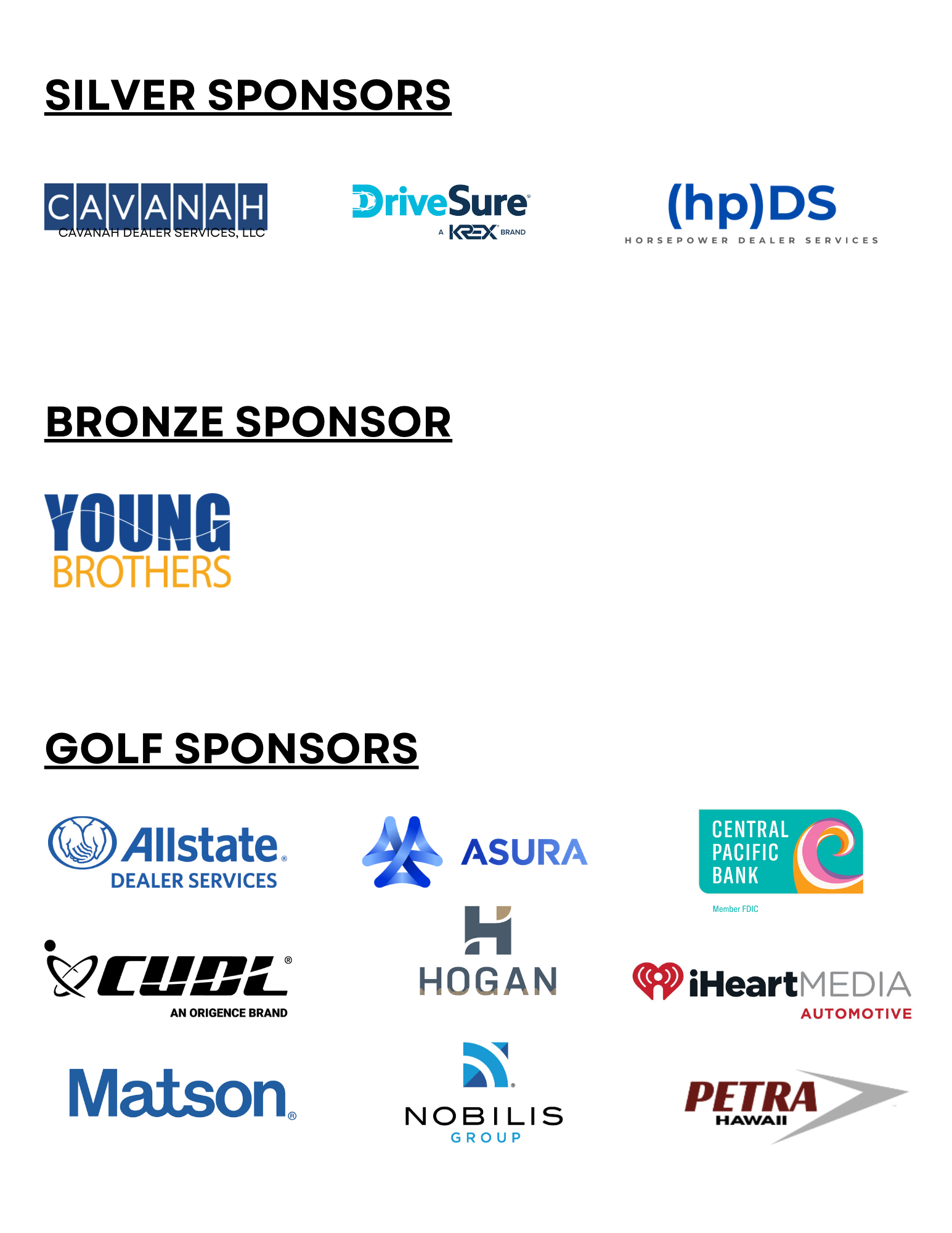 HADA Convention Sponsors 2