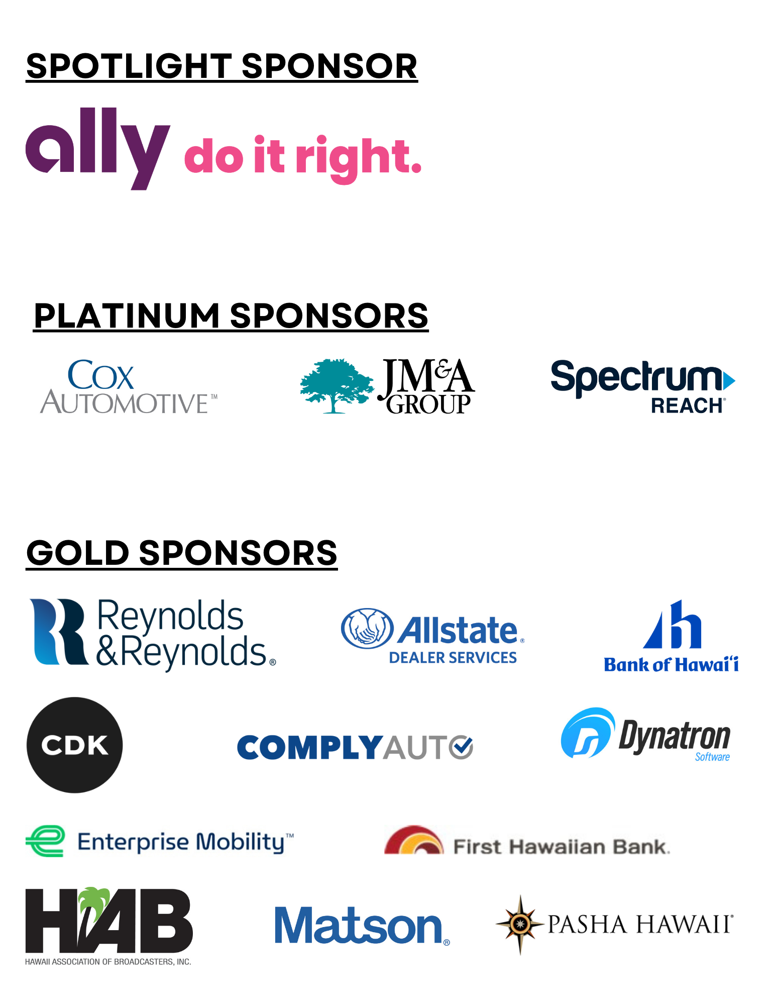 HADA Convention Sponsors