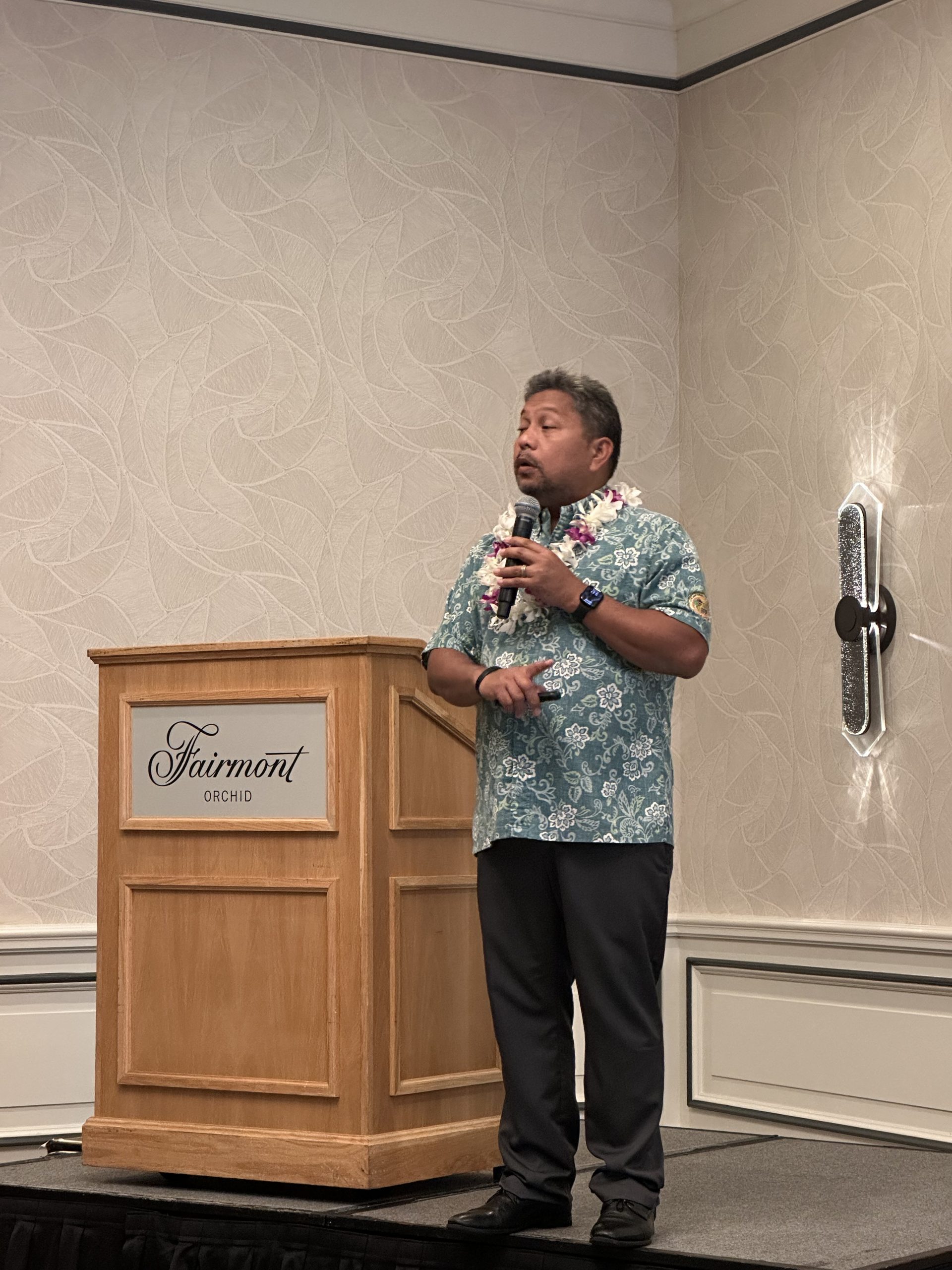 William Trugillo from the City and County of Honolulu Division of Motor Vehicles speaks at the September 19 General Meeting