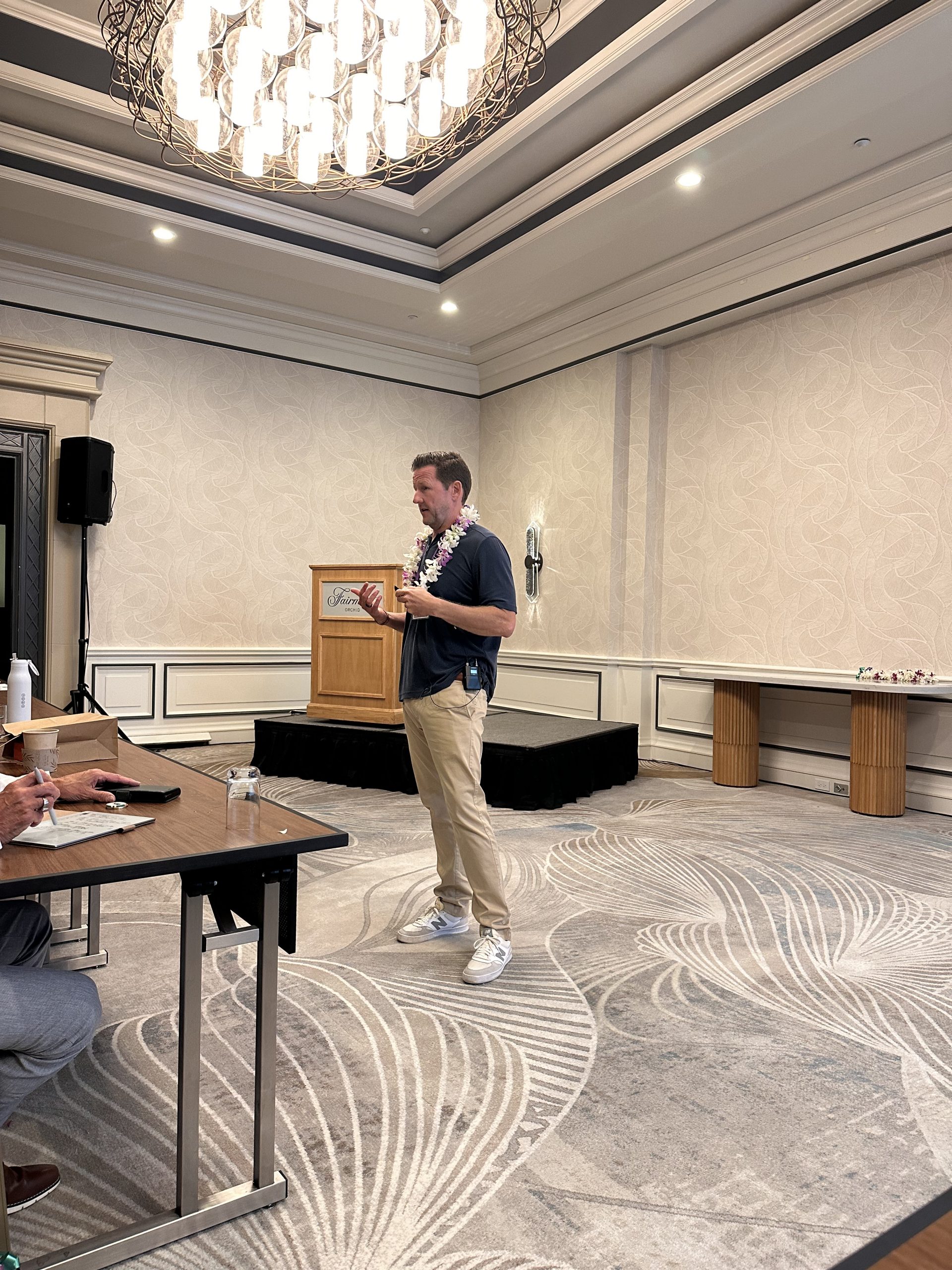 Chase Fraser speaks during the HADA Convention General Meeting