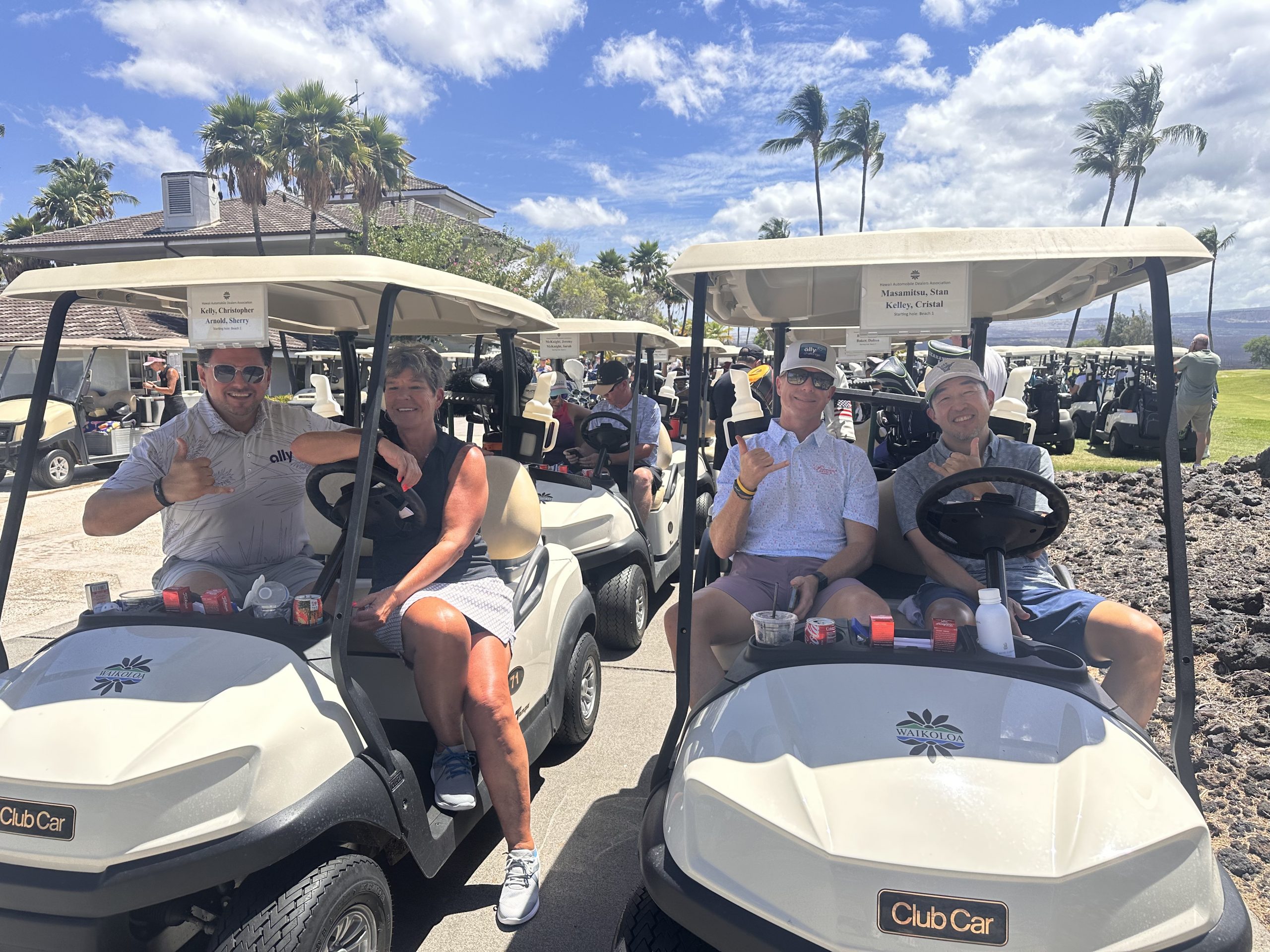HADA Members and Sponsors take off for the Scramble Golf Tournament